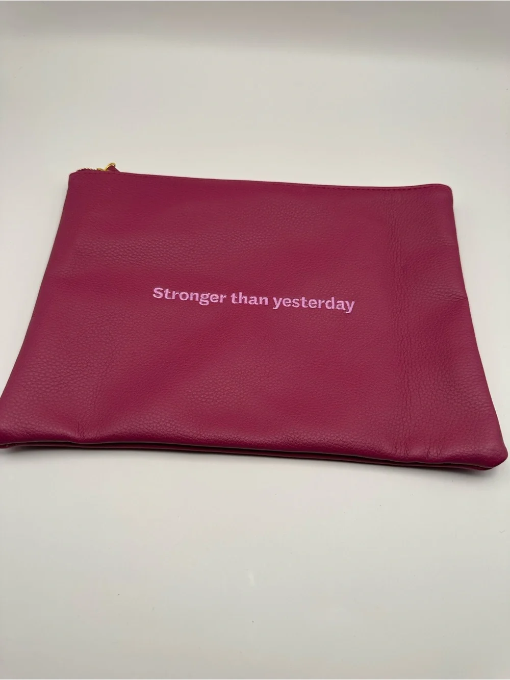 Weight Watchers reward pouch Strong Statement Pink Leather